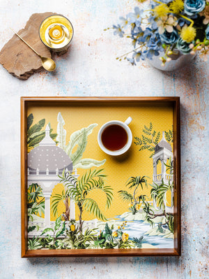 Aikya Tray - 14x14 inches-Dancing Leaf