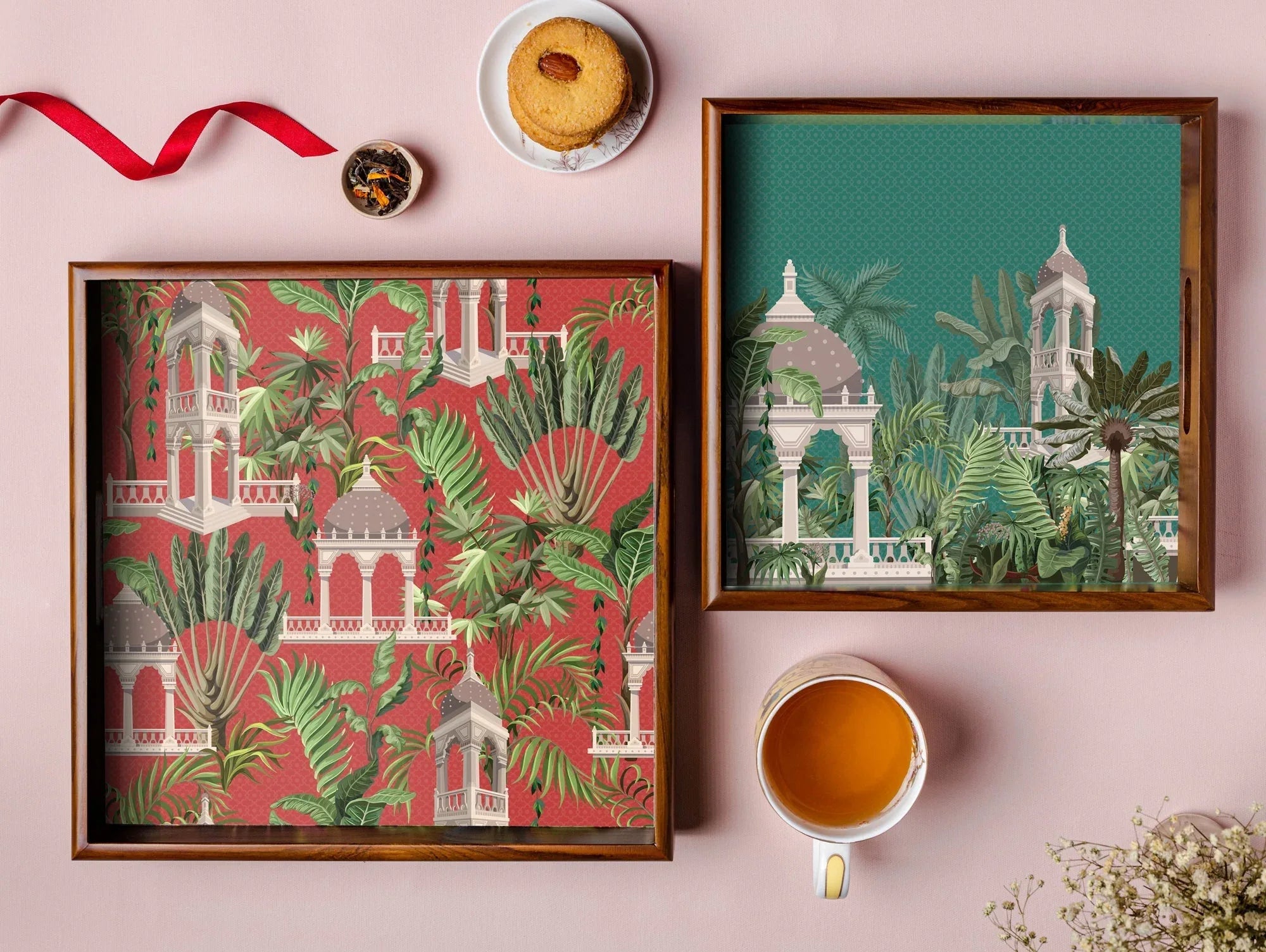 Aikya Tray Small - 10x10 inches - Dancing Leaf