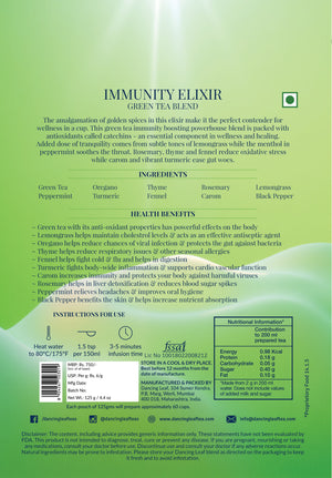 All-Day Immunity Elixir - Green Tea Blend - 125 gms (60 - 65 cups)-Dancing Leaf