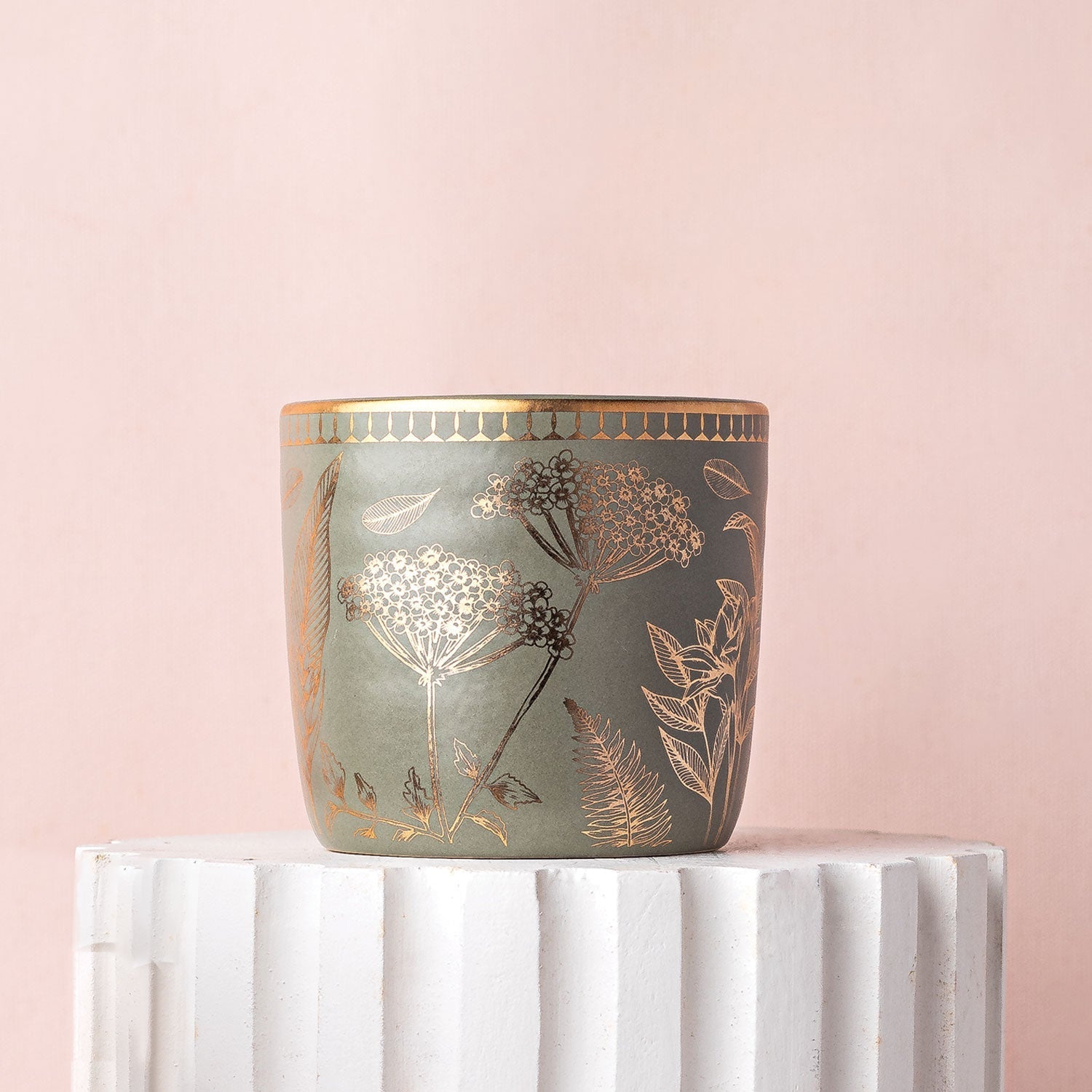 Ananda Kulhar - Olive Green (200ml) - Set of 4-Dancing Leaf