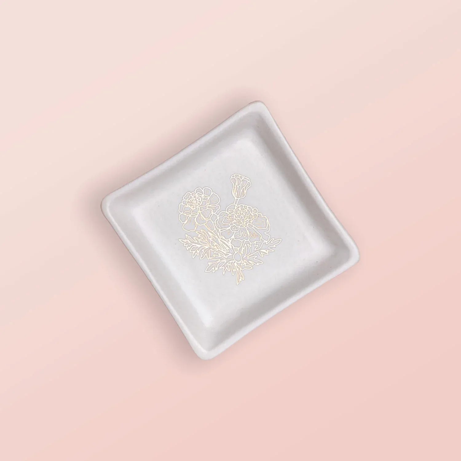 Ananda Petite Plates Ivory White - Handcrafted Stoneware with 24k Gold - Dancing Leaf