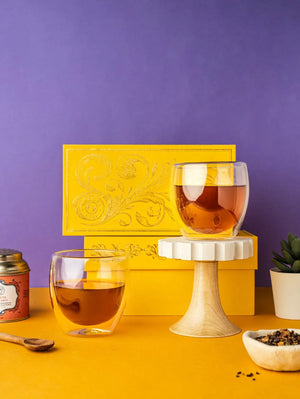 Baroque Gift Box (2 Bueno Double Walled Cups) - Dancing Leaf