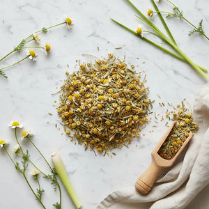 Chamomile Peppermint Lemongrass Herbal Infusion - Relaxing Wellness Blend - Dancing Leaf