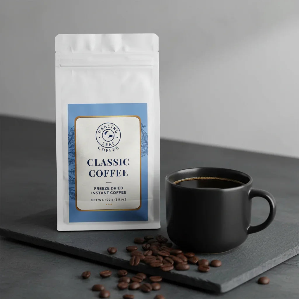 Classic Freeze Dried Instant Coffee 100g | Premium Arabica | Dancing Leaf - Dancing Leaf