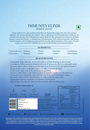 Evening Immunity Elixir - Caffeine-Free Herbal Blend - 125g - Dancing Leaf