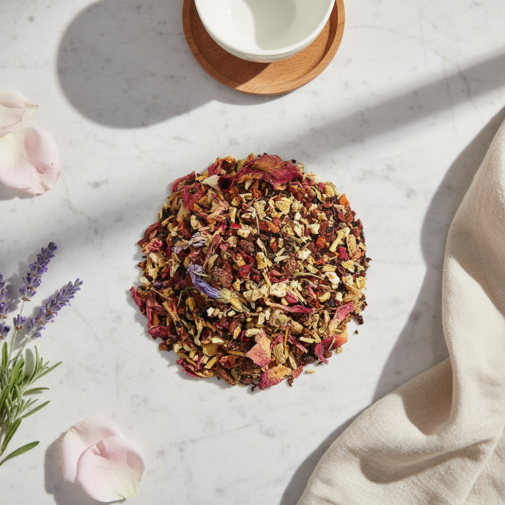 Fruit Bloom Herbal Infusion - Tropical Wellness Blend-Dancing Leaf