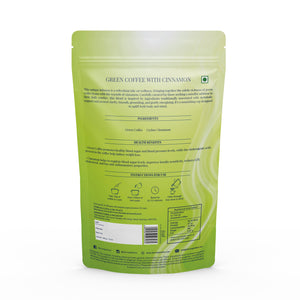 Green Coffee with Cinnamon - 200 gms (20 Cups)-Dancing Leaf