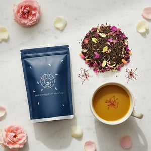 Kesar Rose Chai - Saffron & Rose Spiced Black Tea - Dancing Leaf