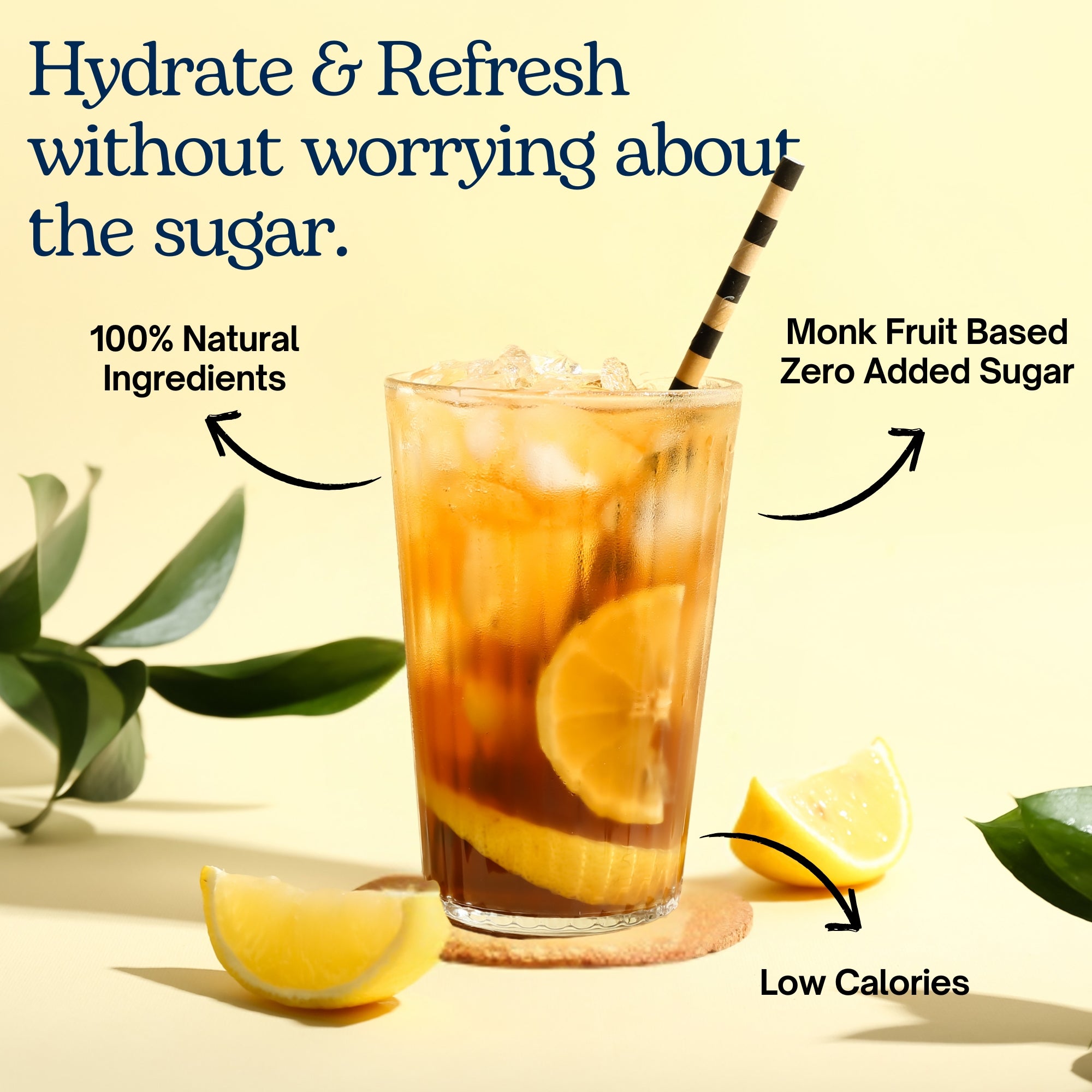 Lemon Iced Tea (200g) - Monk Fruit Base-Dancing Leaf