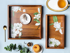 Magnolia Tray - Set of 3-Dancing Leaf
