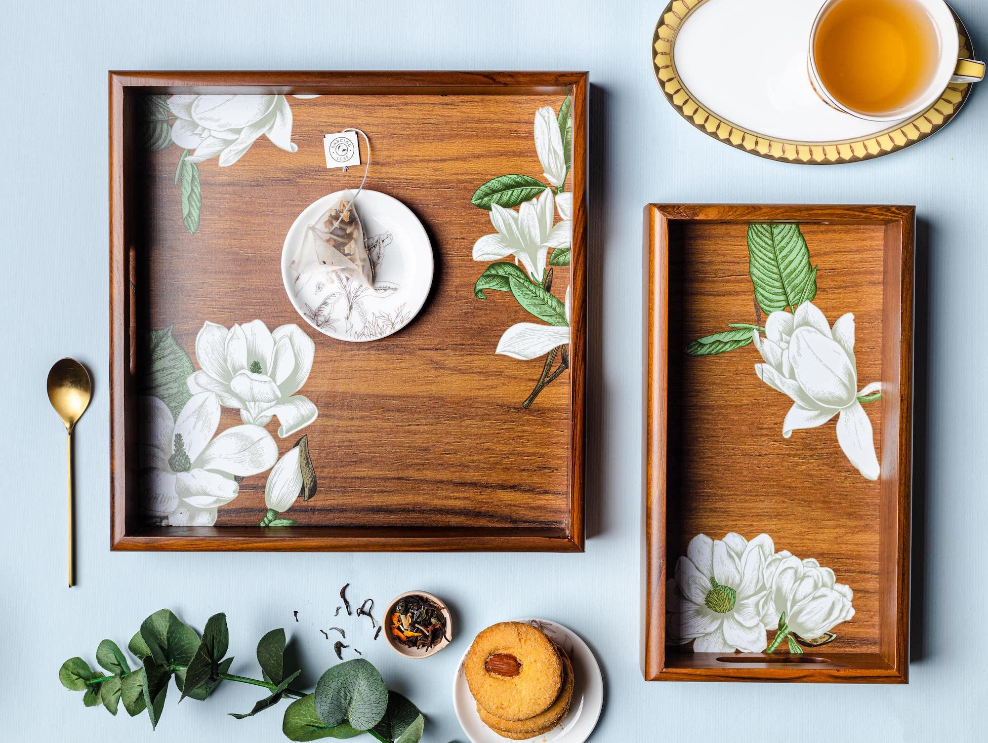 Magnolia Tray - Set of 3 - Dancing Leaf