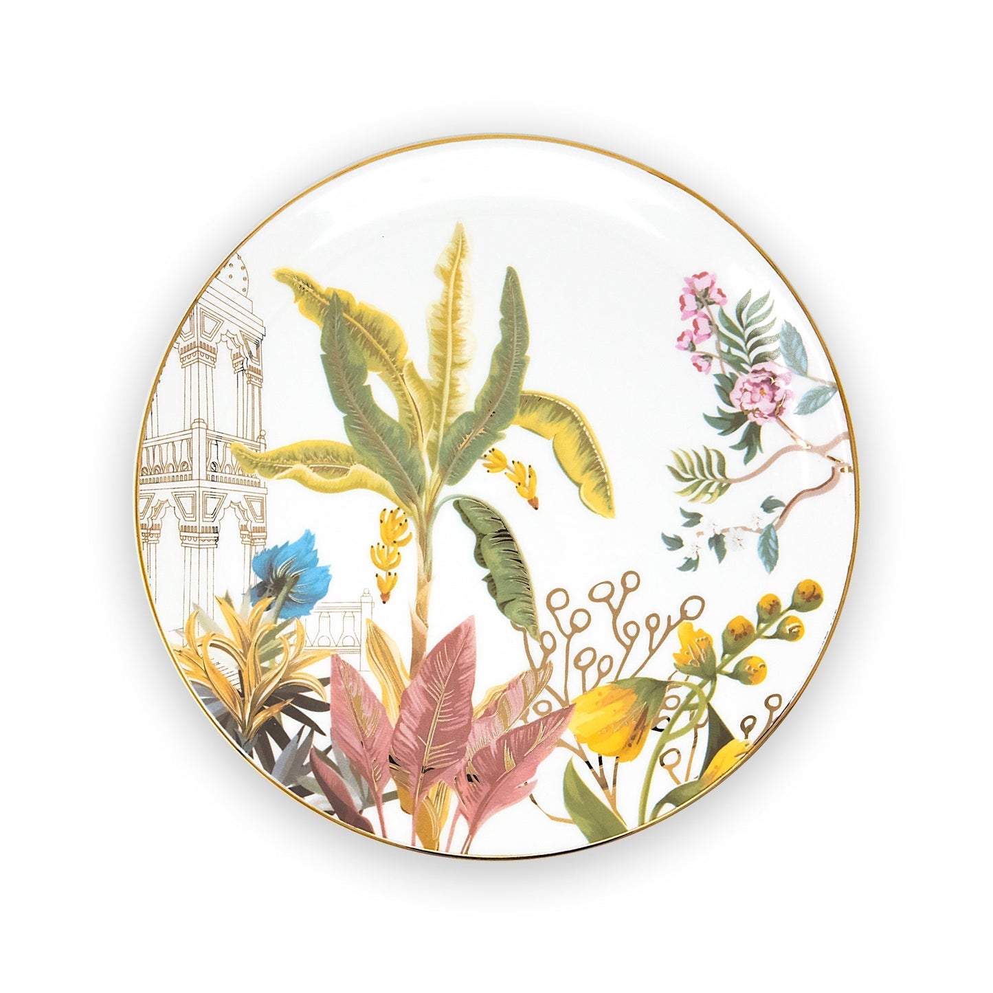 Nilaya Dessert Plate (7 inches) - Set of 2-Dancing Leaf