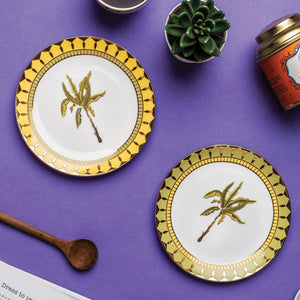 Nilaya Tapas Plates (6 Inches) - Set of 2 - Dancing Leaf