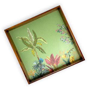 Nilaya Tray - 14x14 inches - Dancing Leaf