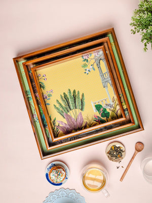 Nilaya Trays - Set of 3 - Dancing Leaf