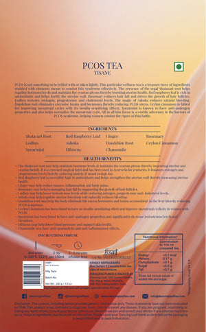 PCOS Tea - Women Hormone Support - 100 gms (50 Cups)-Dancing Leaf
