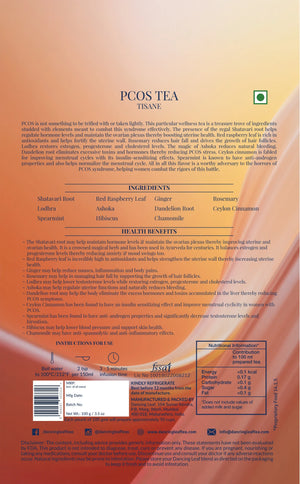 PCOS Tea - Women's Hormone Support - Ayurvedic Blend - 100g - Dancing Leaf