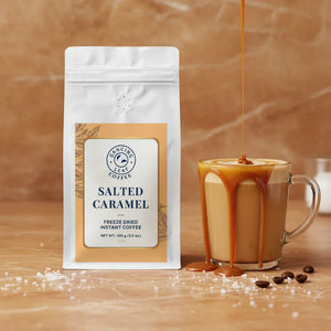 Salted Caramel Freeze Dried Instant Coffee - 100g - Dancing Leaf