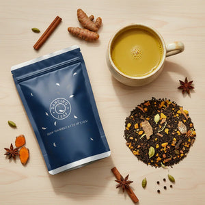 Spiced Turmeric Chai - Haldi Wali Chai with Healing Spices - Dancing Leaf