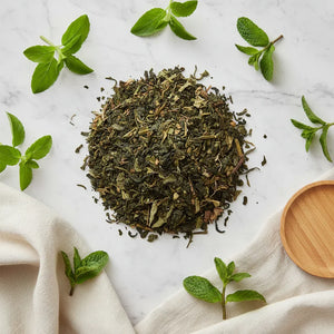 Tulsi Mint Tranquility Green Tea Blend - Sacred Wellness Fusion - Dancing Leaf