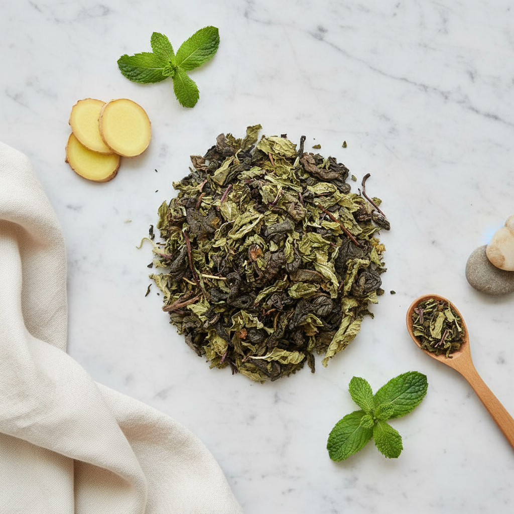 Mint Mojito Herbal Infusion - Ginger Mint Wellness Blend-Dancing Leaf