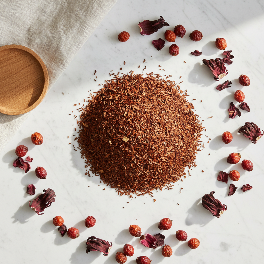 Rooibos Hibiscus Herbal Infusion - Tart Wellness Blend-Dancing Leaf