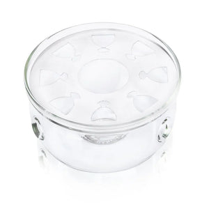 Cálido Glass Tea Warmer - Dancing Leaf