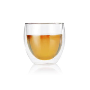 Clasico Teapot (300ml) + 2 Fino Double Walled Cups (80ml) (Combo Pack) - Dancing Leaf