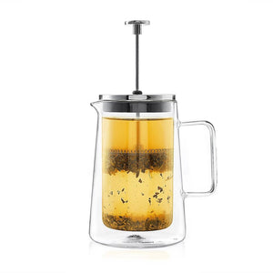 Double Walled Tea & Coffee Press (600ml)-Dancing Leaf