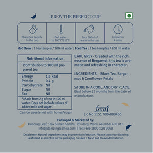 Earl Grey ( 20 Tea Bags )-Dancing Leaf