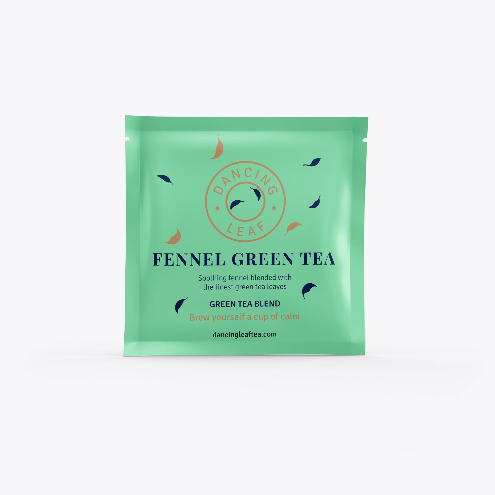 Fennel Green Tea Bags - Digestive Support & Palate Cleanser (20 Count)-Dancing Leaf