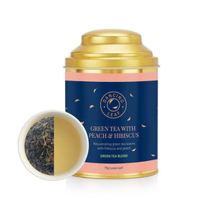 Green Tea with Peach & Hibiscus-Dancing Leaf