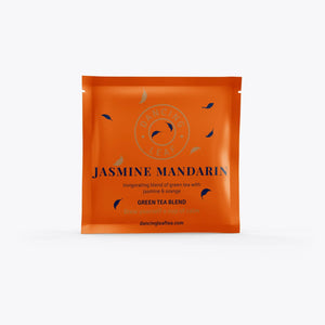 Jasmine Mandarin Green Tea Bags - Citrus & Floral Antioxidant Blend (20 Count) - Dancing Leaf