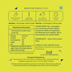 Lemon Green Tea ( 20 Tea Bags )-Dancing Leaf