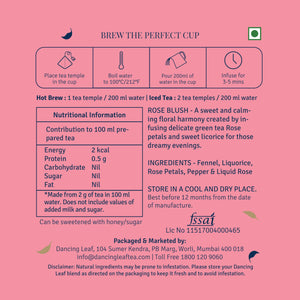 Rose Blush ( 20 Tea Bags )-Dancing Leaf