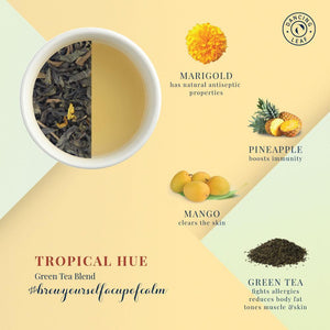 Tropical Hue-Dancing Leaf