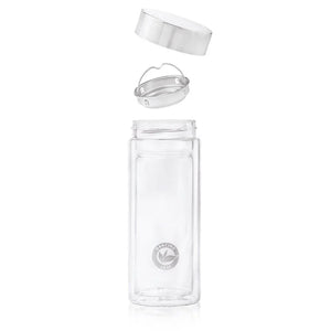 Viajero Glass Travel Tea Tumbler (350ml) - Dancing Leaf