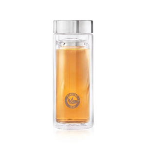Viajero Glass Travel Tea Tumbler (350ml) - Dancing Leaf