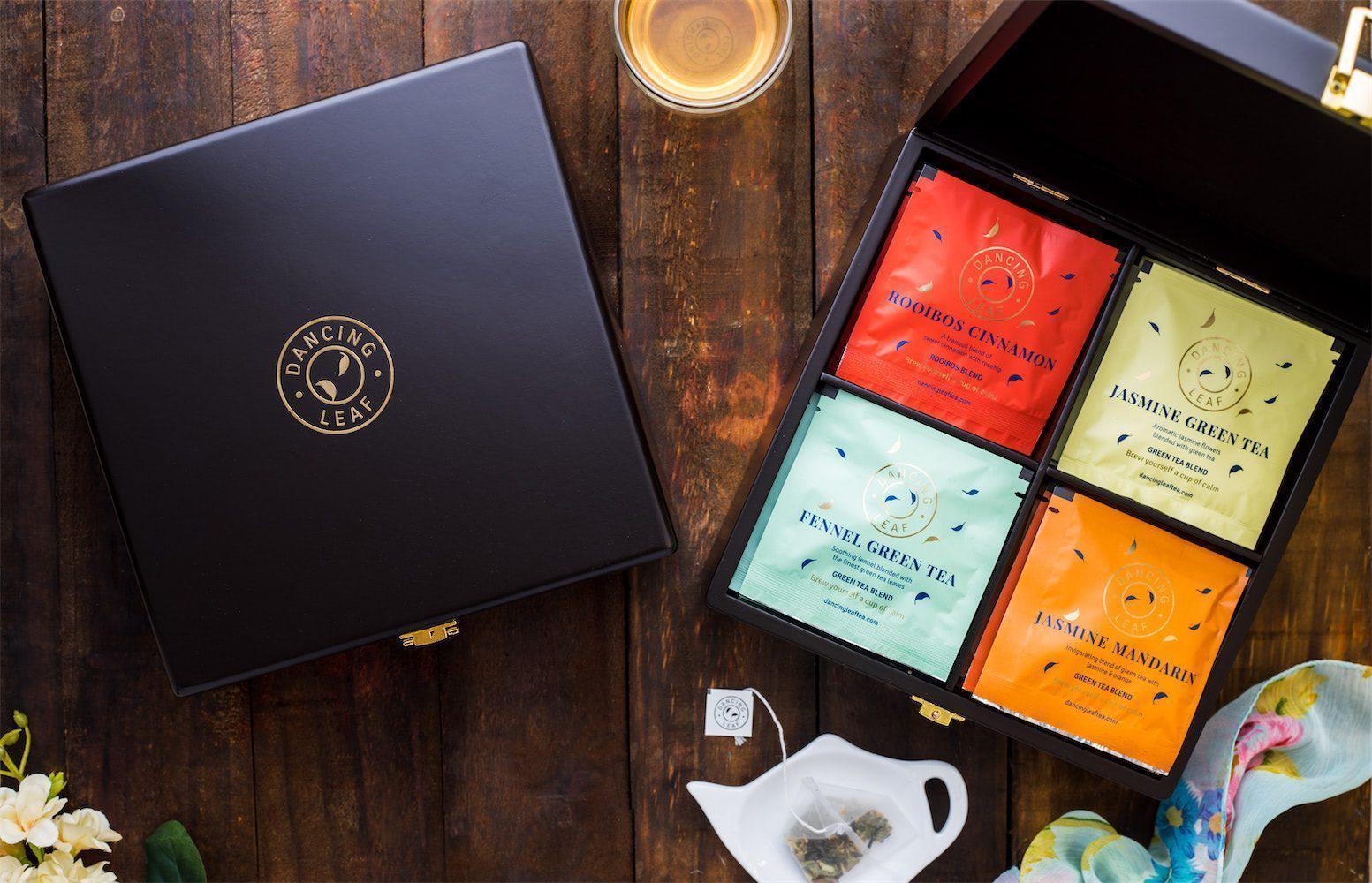 Wooden Chest (24 Tea Bags) - Dancing Leaf