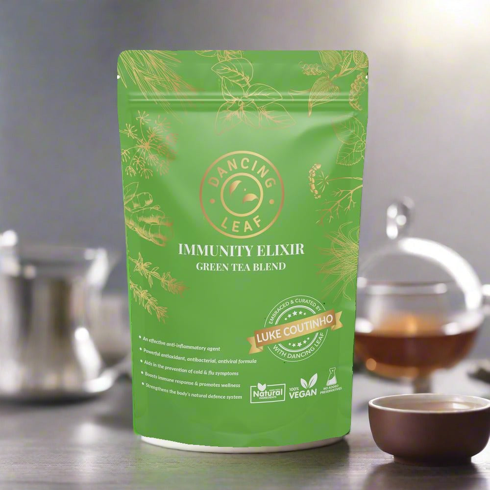 All-Day Immunity Elixir - Green Tea Blend - 125 gms (60 - 65 cups)-Dancing Leaf