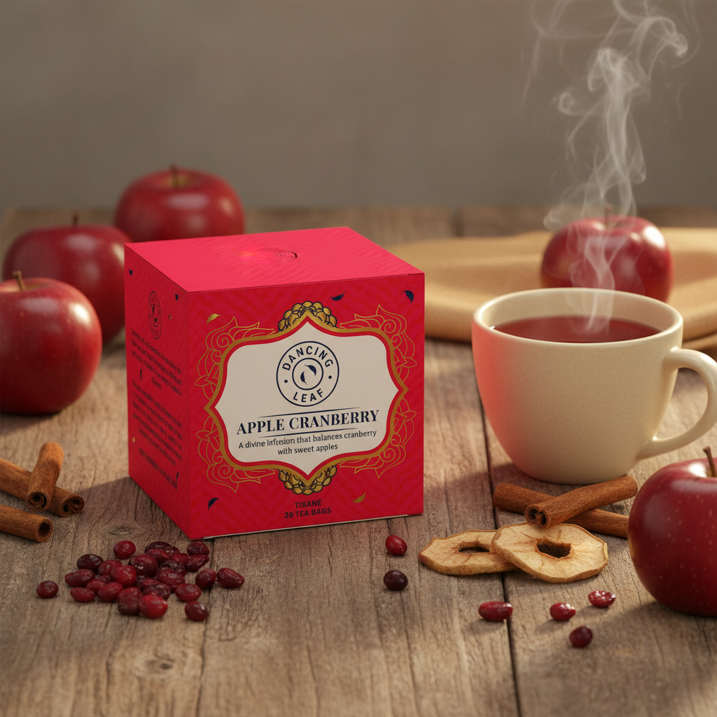 Apple Cranberry ( 20 Tea Bags )-Dancing Leaf