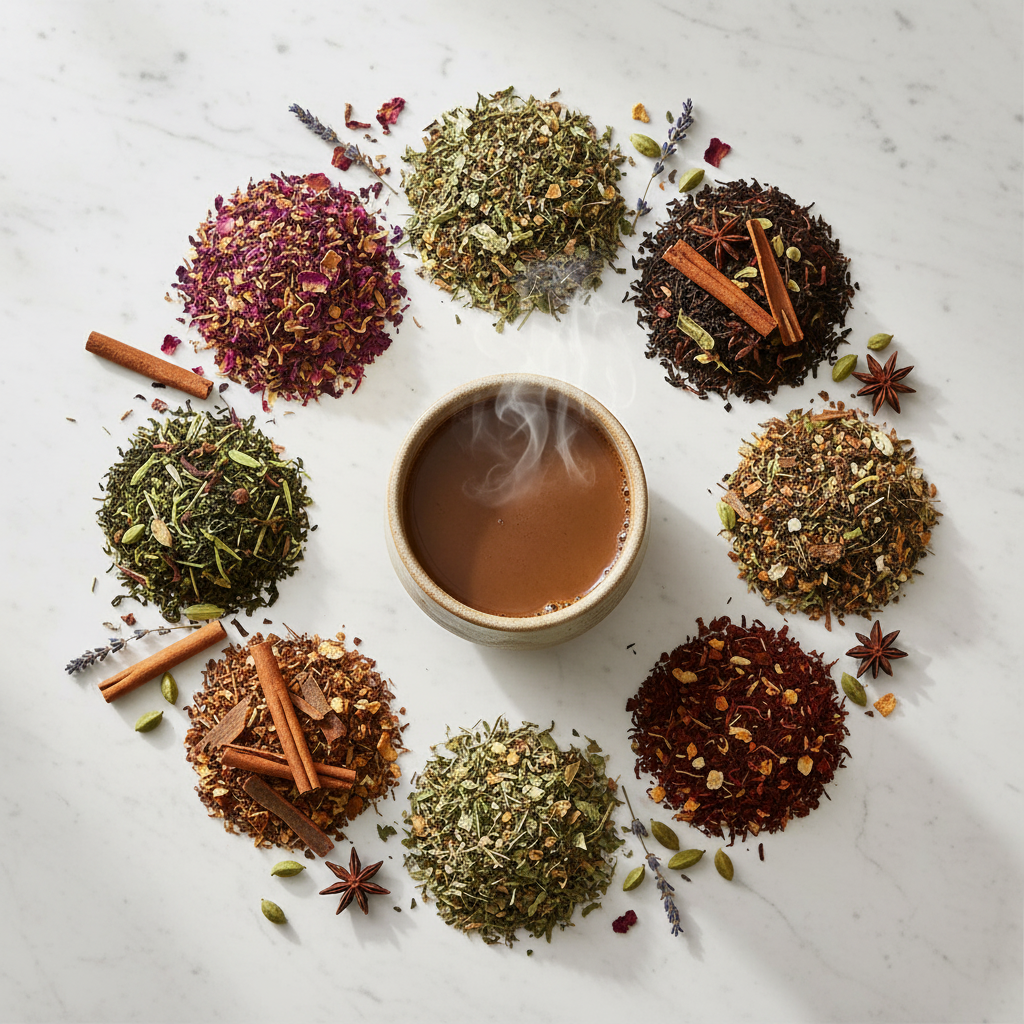 Chai Combo Pack - 7 Premium Blends Discovery Set (350g)-Dancing Leaf