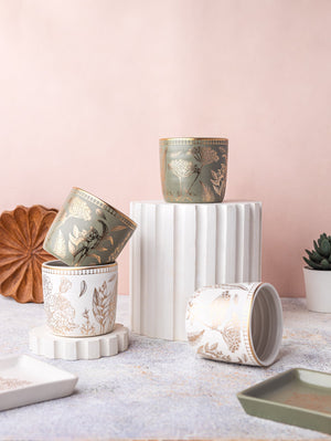 Chai Kulhar Gift Box (2 Ananda Kulhars + 1 Chai Tin 35g)-Dancing Leaf
