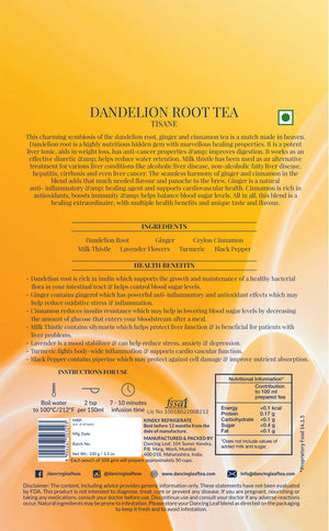 Dandelion Root Tea - 100 gms (50 Cups)-Dancing Leaf