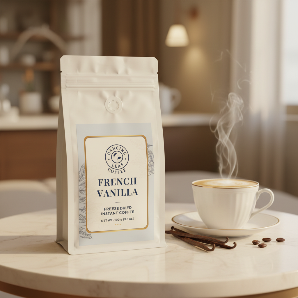 French Vanilla Freeze Dried Instant Coffee - 100g-Dancing Leaf