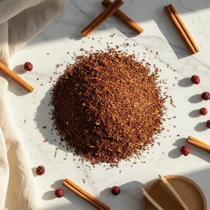 Rooibos Cinnamon Herbal Infusion - Warming Wellness Blend - Dancing Leaf