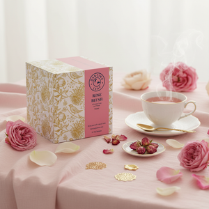 Rose Blush Green Tea Bags - Calming Floral Blend (20 Count)-Dancing Leaf