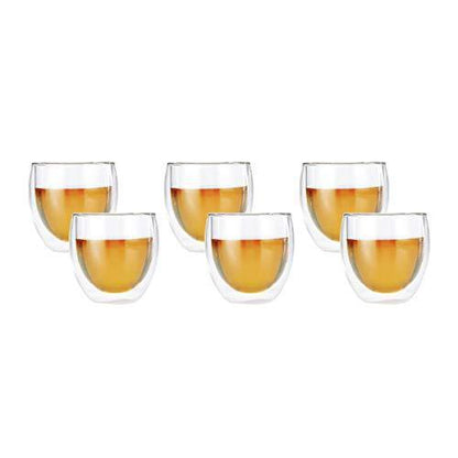 Bueno Double Wall Cup (250ml) - Set of 6-Dancing Leaf
