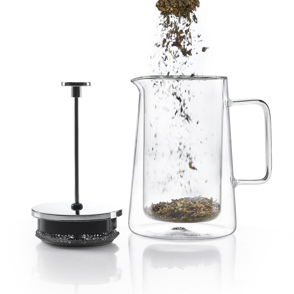 Double Walled Tea & Coffee Press (350ml)-Dancing Leaf