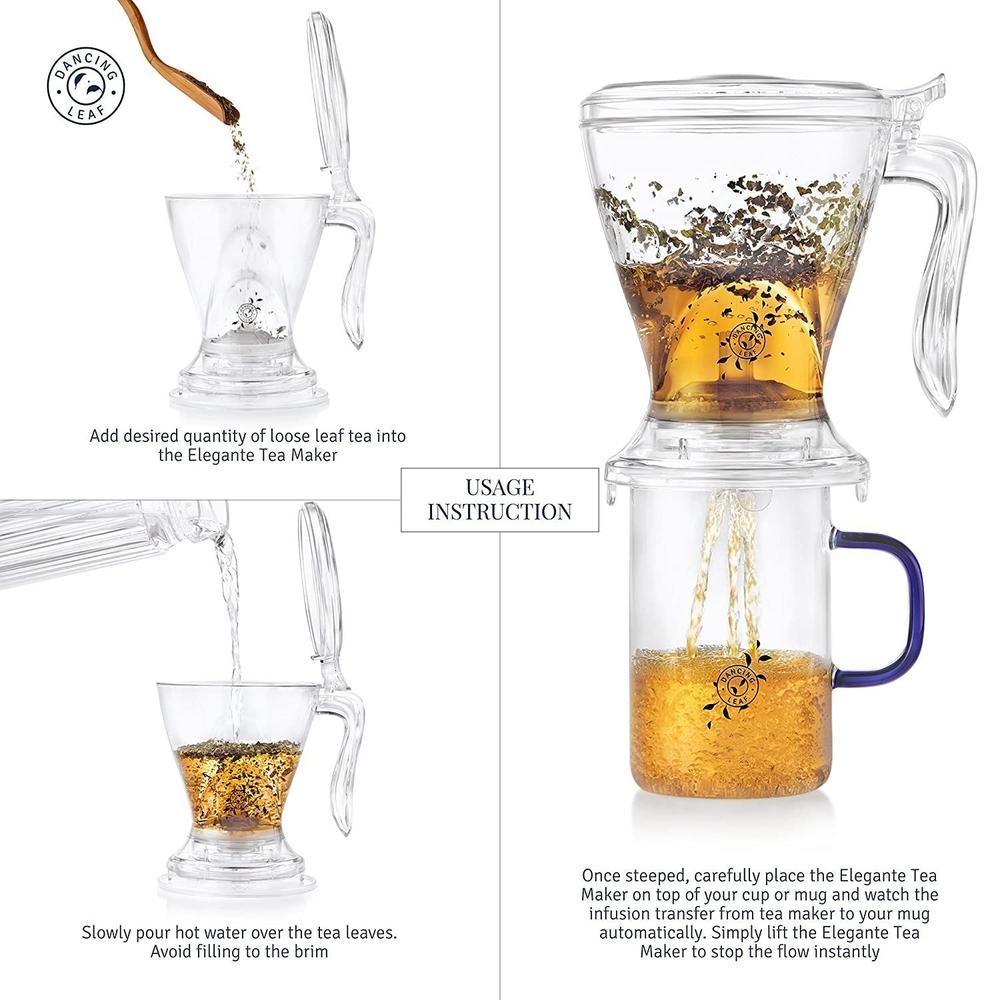 Elegante Tea Maker (550ml)-Dancing Leaf
